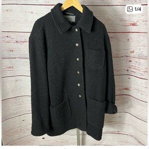 Donny Brook Peacoat Black Button-Front Jacket. 🧥